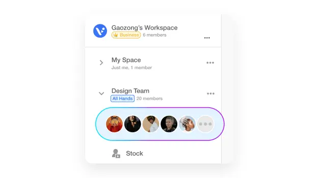 Infographic video creator supports real-time editing and collaboration across teams in Visla.
